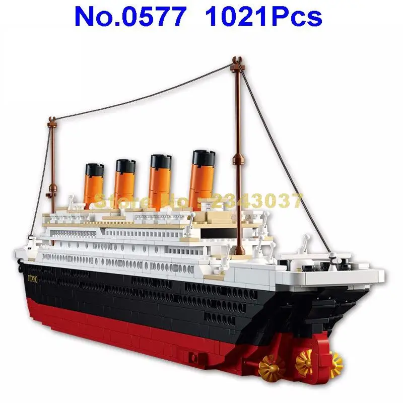 Конструктор корабль Титаник Sluban 0577 1021 шт.|building blocks|block blockboat blocks |