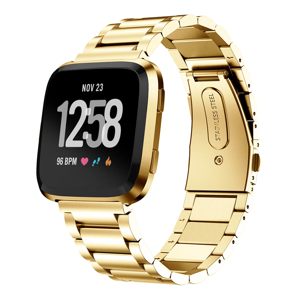 Металлический ремешок для часов Fitbit Versa без винтов из нержавеющей стали Браслет