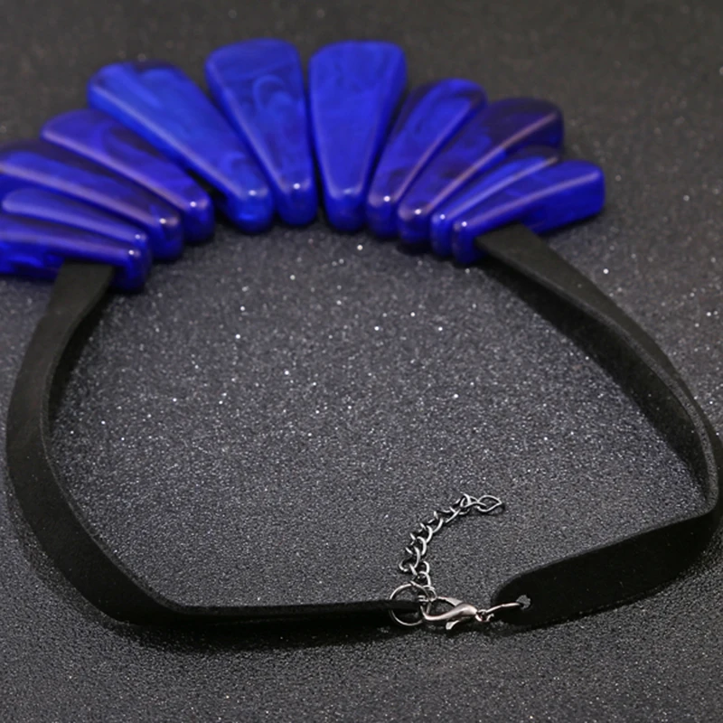 YAOLOGE модное ювелирное изделие богемное колье эффектное Макси акриловое ожерелье