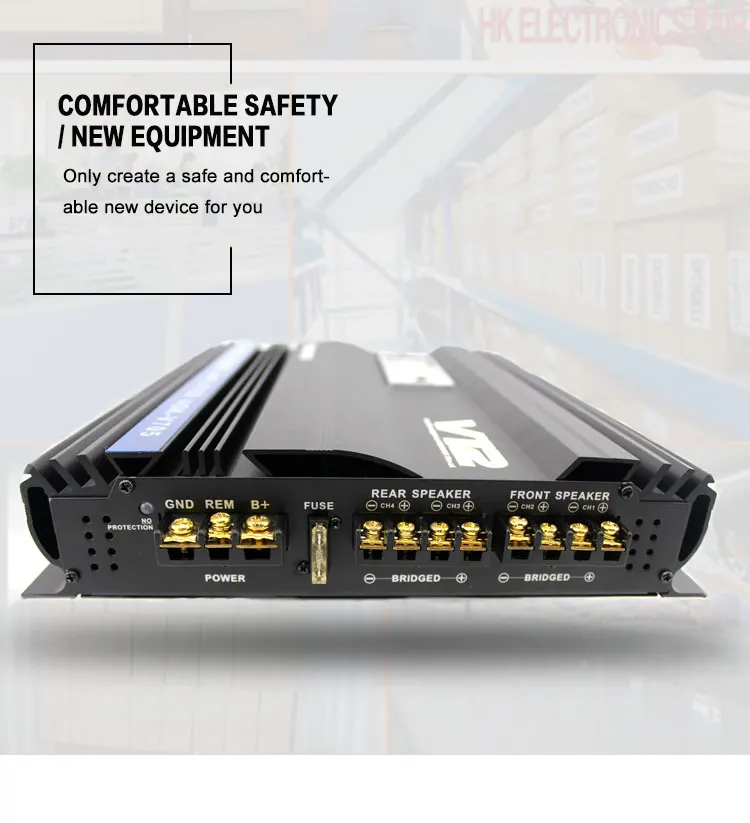 Я Key купить супер Мощность 3800 W 12 V МОП-автомобильный усилитель дает полный спектр 4-полосная 4-канальный сабвуфер усилитель динамиков черный