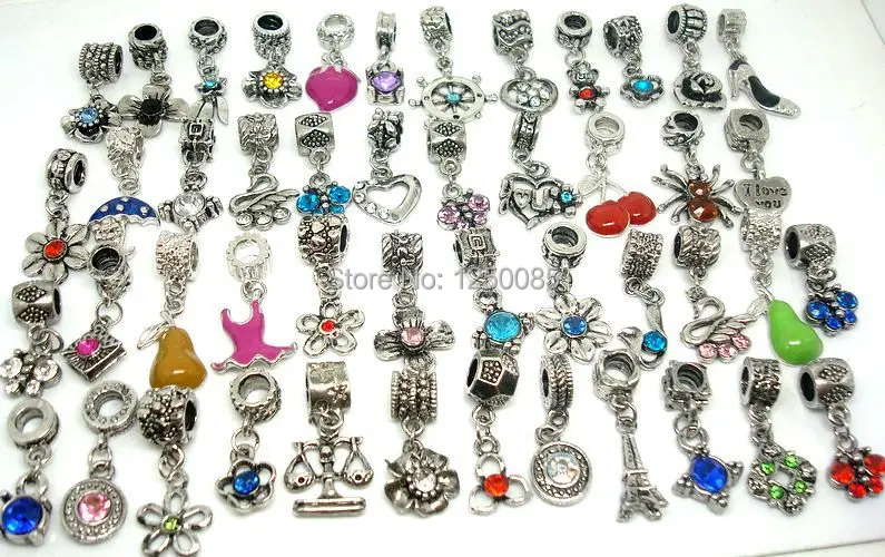 30 шт./лот прекрасный смешанный стиль посеребренные Подвески Висячие подходят для