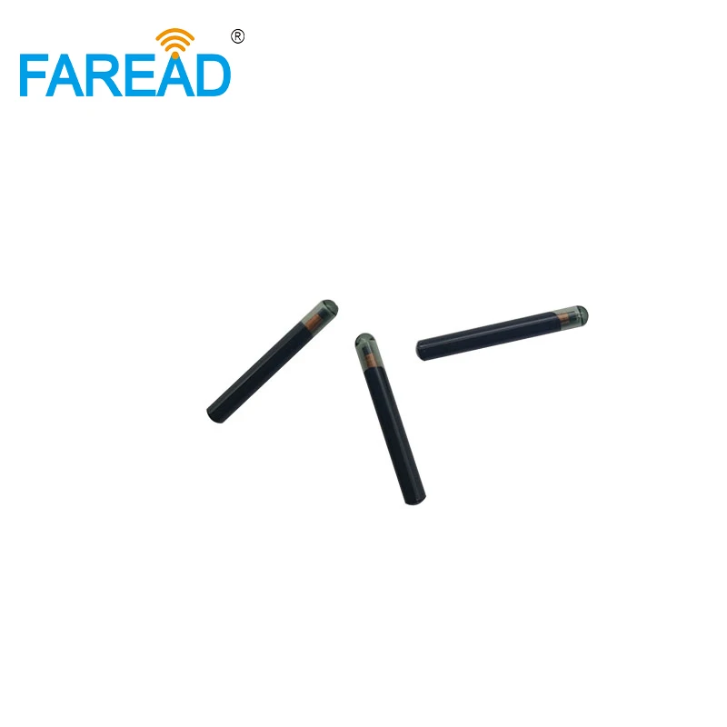 

x60pcs Animal Glass Tag 134.2KHZ/125KHZ 4*34mm/3.85*23mm livestock microchip EM4305 4x34mm micro chips transponder