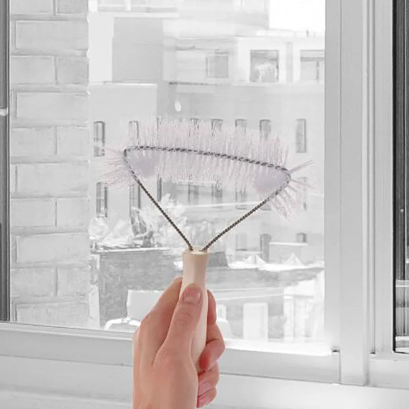 New Fashion Control Anti-mosquito Net Clear Brush Screens Window Special Anti-Mosquito Cleaning Brush Home Window Cleaner