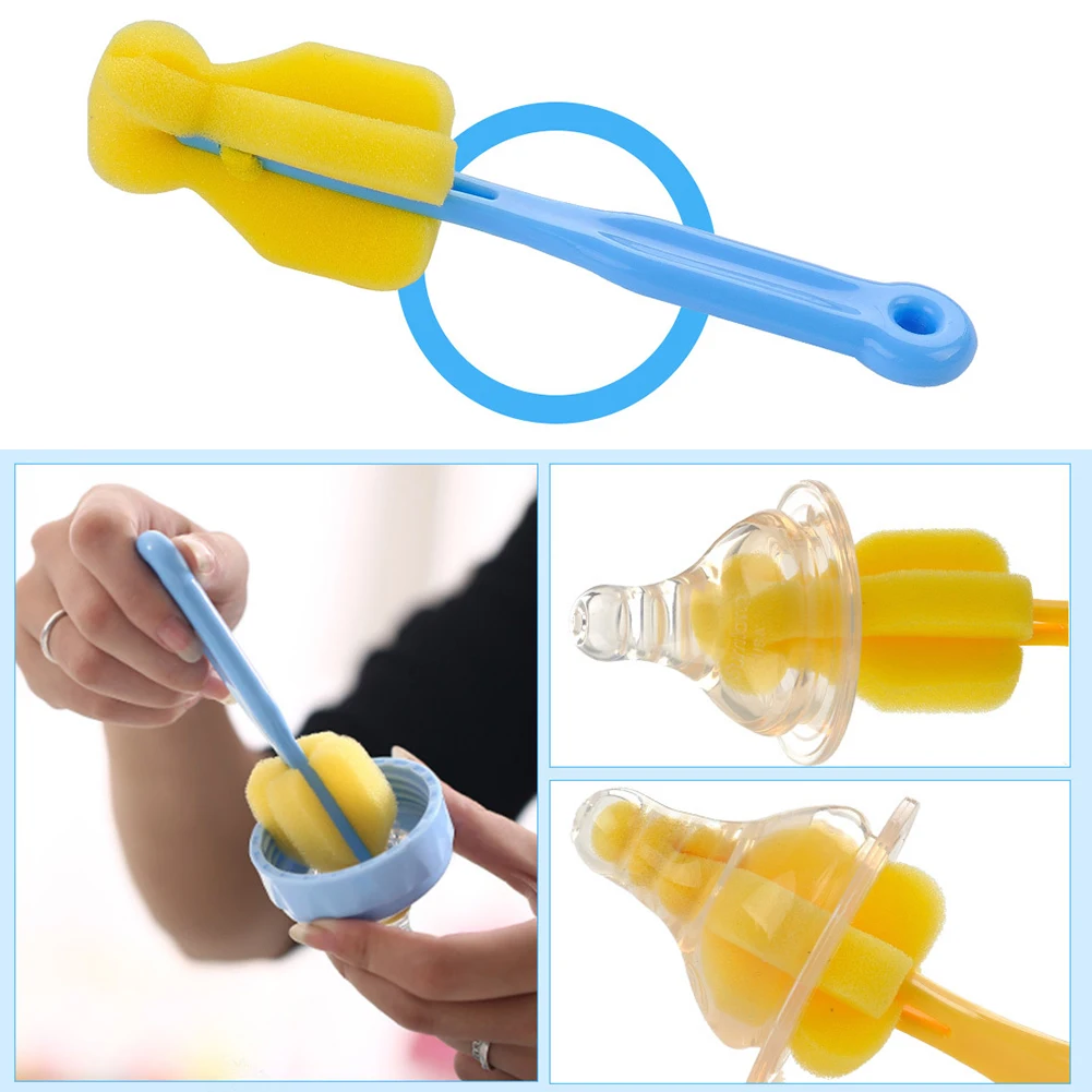 Набор из 5 предметов щетка для бутылочки губка нейлон Детские принадлежности