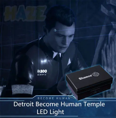 Детройт стать человеком Косплэй Коннор RK800 храм головы светодио дный опора для