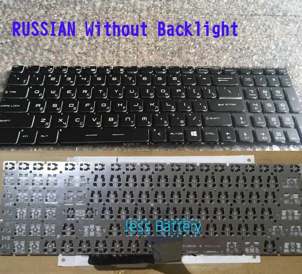Клавиатура для MSI GL72 GP72 GE62 GE72 GL62 GP60 GS70 GL72M с