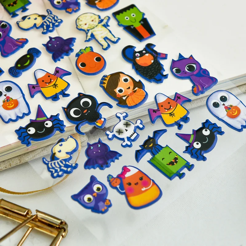 Самоклеящиеся наклейки KSCRAFT на Хэллоуин для скрапбукинга поделок сделай сам