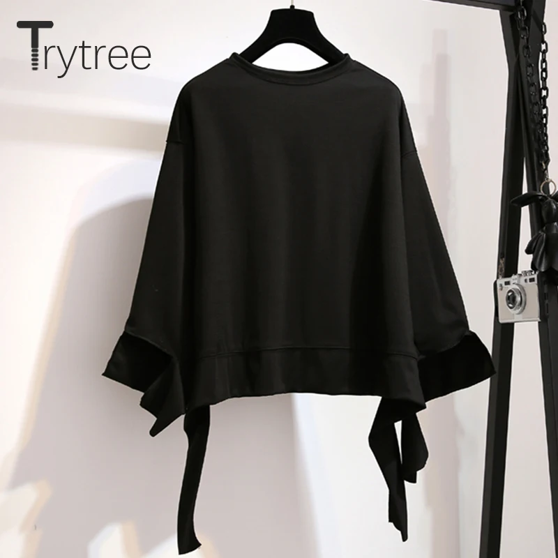 Trytree/весенне летний женский костюм из двух предметов повседневные Топы + юбка топ