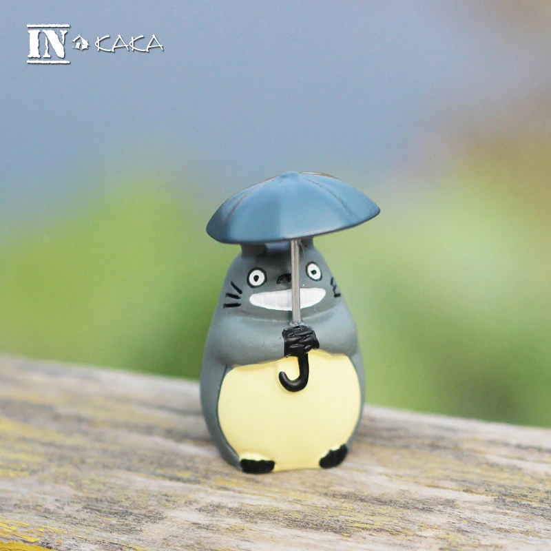 Аниме Мой сосед каваи Тоторо с зонтиком микро Сказочный Сад миниатюра Декор
