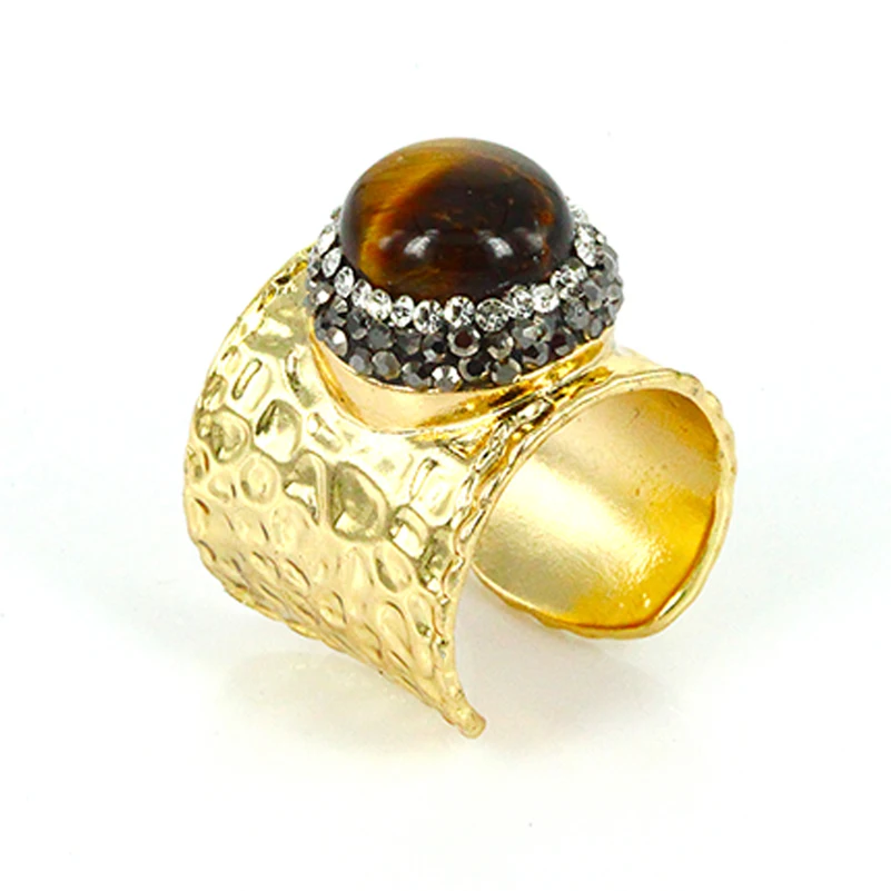 Очаровательные каменные бусины с натуральным синим коричневым и тигровым глазом