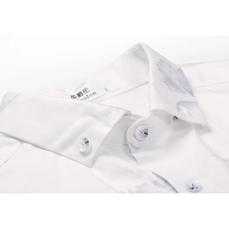 Enjeolon брендовая повседневная мужская рубашка блузка с коротким рукавом Одежда