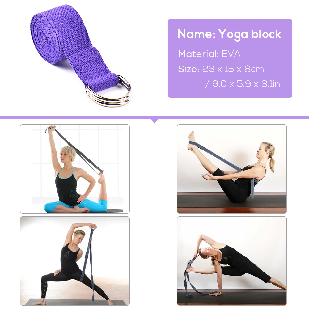 

5pcs Yoga Equipment Set Include Yoga Ball Yoga Blocks Stretching Strap Resistance Band Exercise Resistance Loop Elastic Band