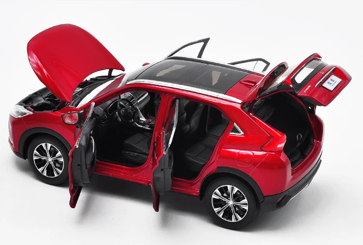 1:18 литая модель для Mitsubishi ECLIPSE CROSS красный внедорожник игрушечный автомобиль миниатюрная Коллекция подарков