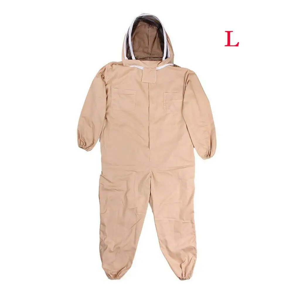 Bee Keeping Suit Воздухопроницаемая одежда с пчелками с полукорпусом, защита от пчел, костюм, боди с пчелиным колпачком, товары для садоводства, 5pz - Цвет: Bee Keeping Suit