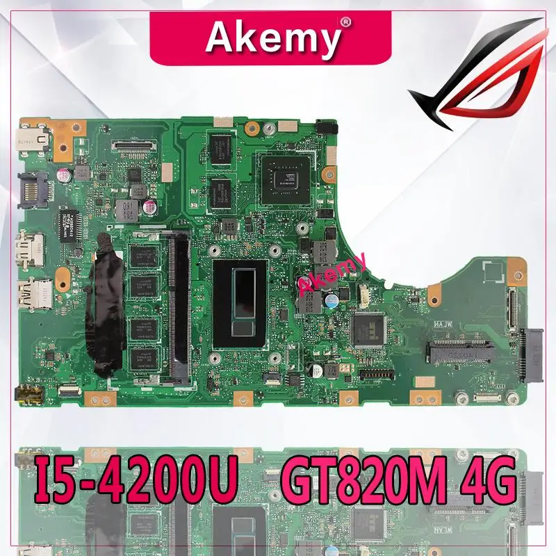 

Akemy TP550LD Laptop motherboard For Asus TP550LD TP550LA TP550L TP550 Test original mainboard DDR3L 4G RAM I5-4200U GT820M