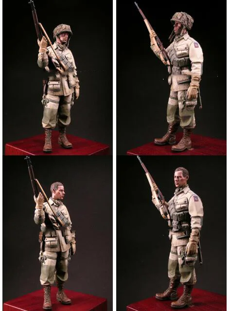 Assembly  Unpainted  Scale 1/16  120mm  US Paratrooper  120mm   figure Historical  Resin Model