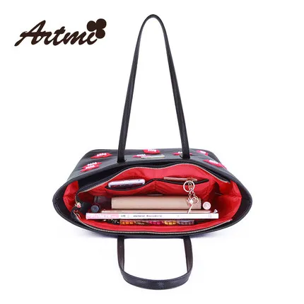 2015 ARTMI новинка мода средний черный свободного покроя сумка старинные вышивки