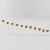 500 x 5 8 10 15 20ml Small Glass Jars Decoration Containers Mini Cheap Message Vials Ornaments Cork Stopper Hot Sale Mason Jar