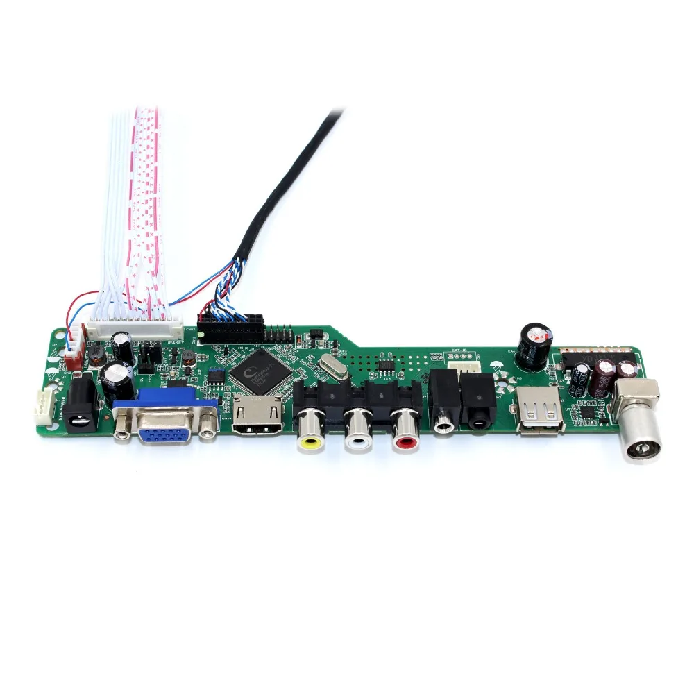 ТВ HD MI VGA AV USB аудио Плата ЖК контроллера для экрана 12 1 дюйма HSD121PHW1 1366X768|Запасные