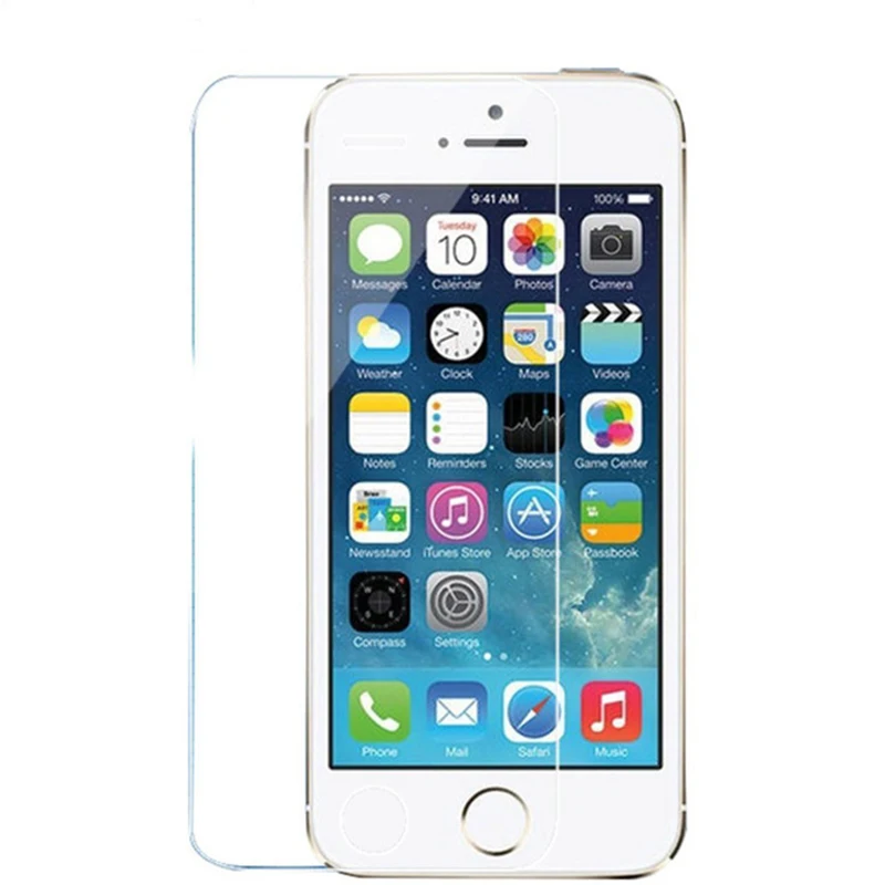 Wangcangli закаленное стекло для iphone 5s 6 4 4S X 2.5d 5 se 6s 7 8 plus|Защитные стёкла и плёнки