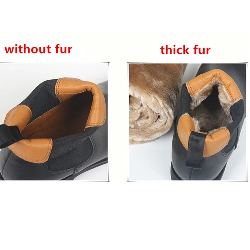 RASMEUP/ботинки Челси женские Кожаные Классические ботильоны с круглым носком