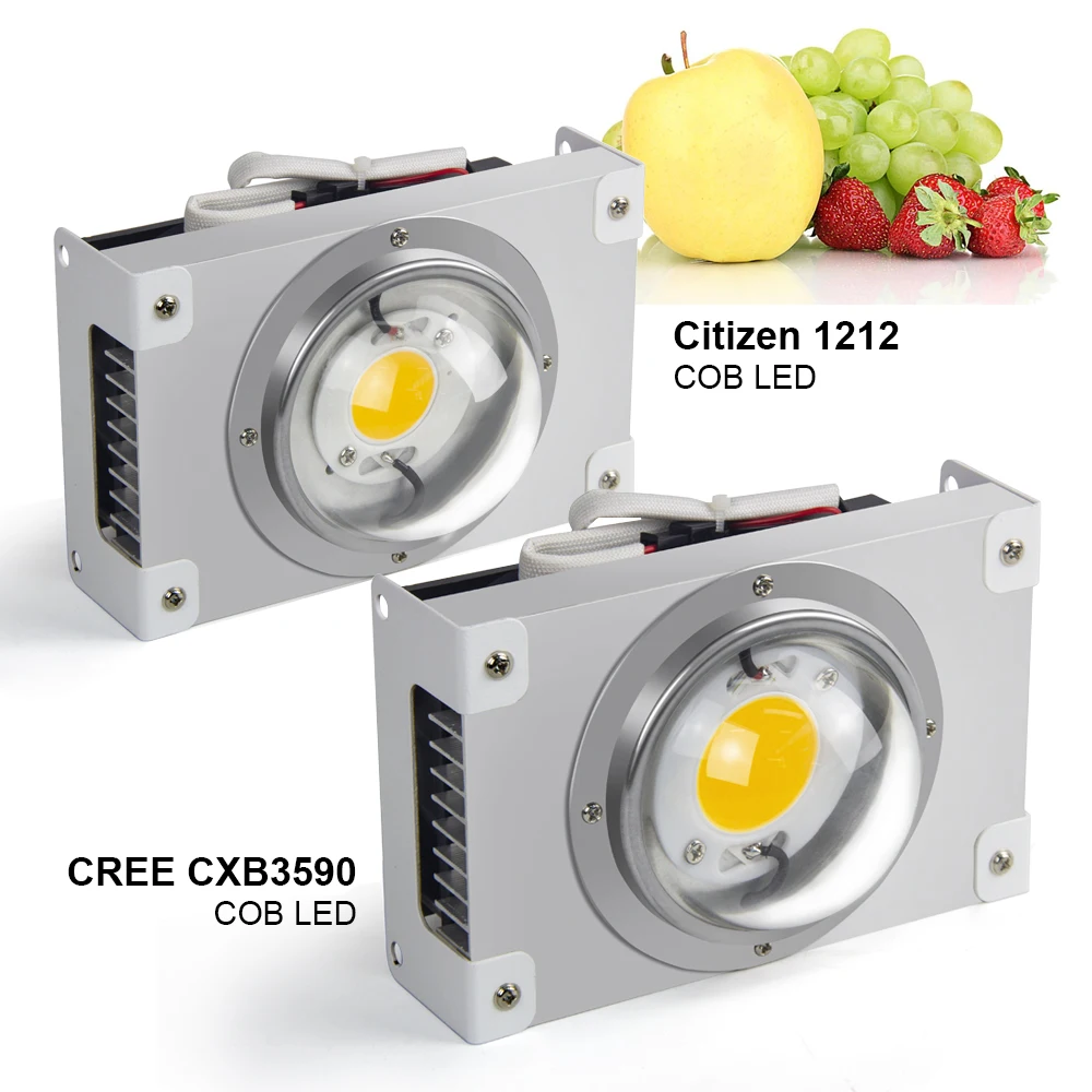 Светодиодный светильник CREE CXB3590 COB для выращивания растений полный спектр 100 Вт