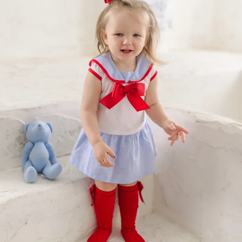 

2019summer Kids Cotton Toddle Clothes Bow Shirt+pants Newborn Clothes Quality Girls Ruffle Outfits Girls Boutique Outfits