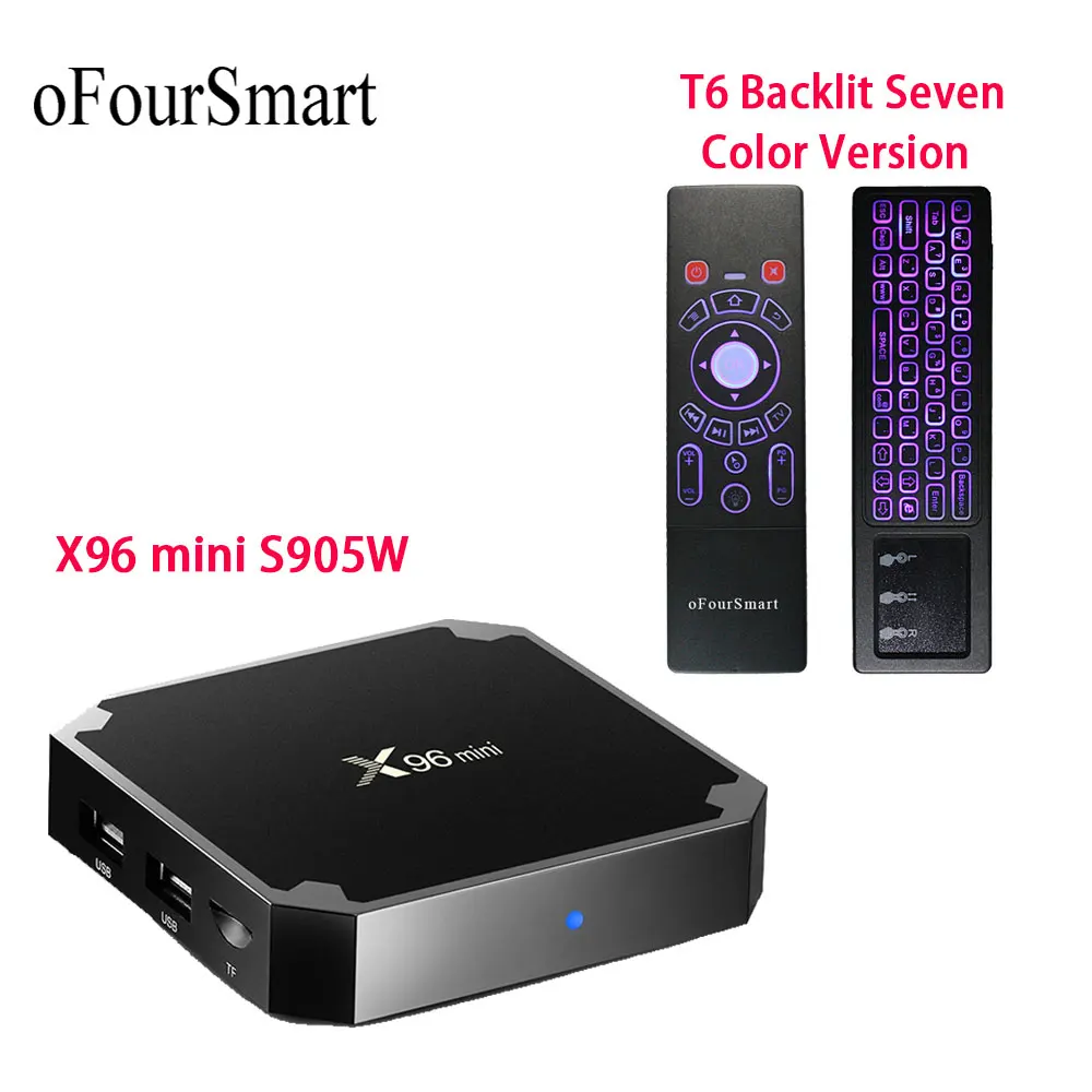 X96 Mini Amlogic S905W четырехъядерный Android 7 1 Tv Box 1G + 8G/2G 16G 4K медиаплеер 2 4G Wifi x96mini