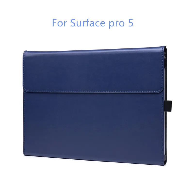 blue 5 Чехол для планшета для microsoft Surface pro 4 Чехол pro 5 6 рукав водонепроницаемый кожаный защитный чехол-раскладушка - Цвет: blue 5