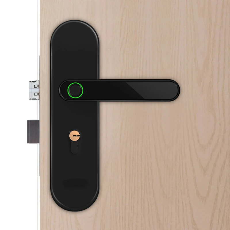Fingerprint Lock Electric Door Lock with emergency mechanical key for indoor home wooden door