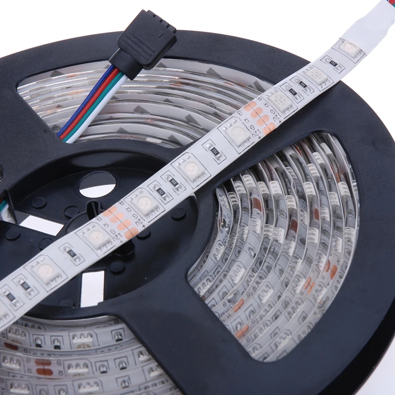 Светодиодный полосы красочные освещения шкафа Водонепроницаемый IP65 12 V RGB 5050 SMD 600