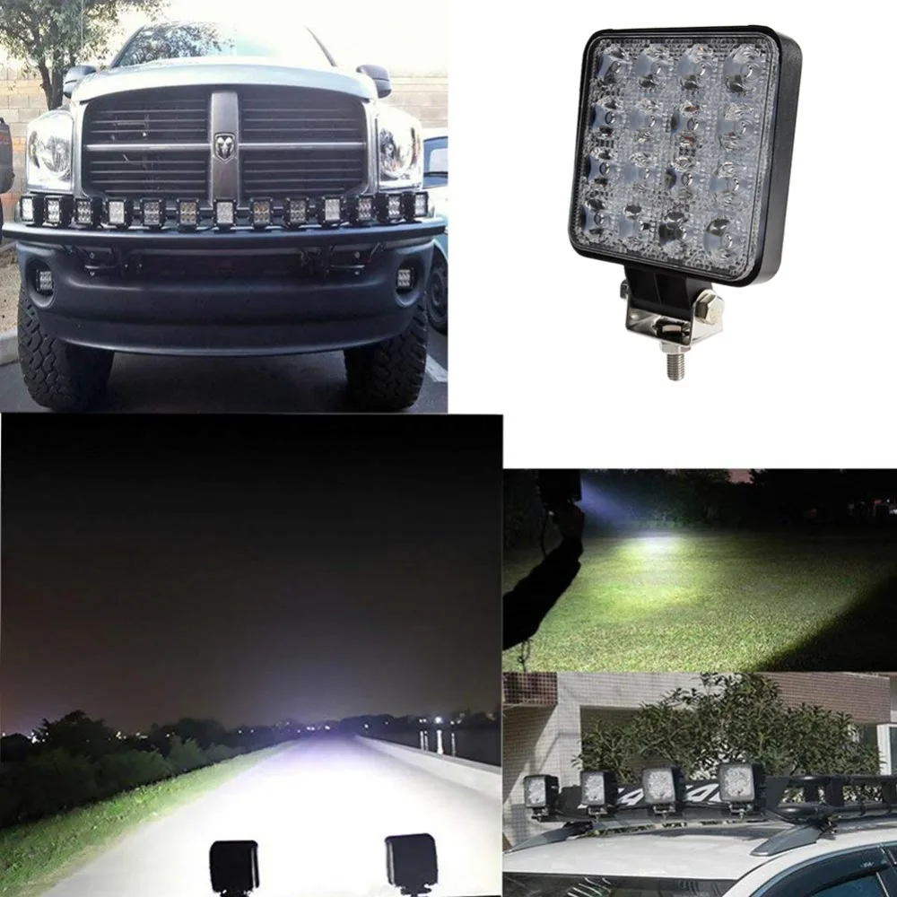 OKEEN рабочий светильник 4,2 дюйма 48W 12 V-24 V LED пятно света/прожектор светодиодный для внедорожный противотуманный фонарь трактор Рабочая лампа для грузовика внедорожный ATV мотоцикла