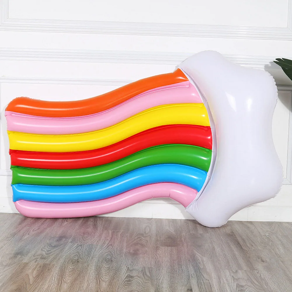 Colorful Swimming Ring For Woman Inflatable Lounge Chair Fun Floating Cloud Bed Circle Seat Boat Sport Party Water Toys | Спорт и