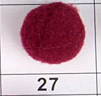 27 wine red Помпон 25 мм мягкий Круглый Помпон 2,5 см меховой шар для детских поделок сделай сам ручная работа фестиваль швейная одежда украшение для дома 20 г - Цвет: 27 wine red
