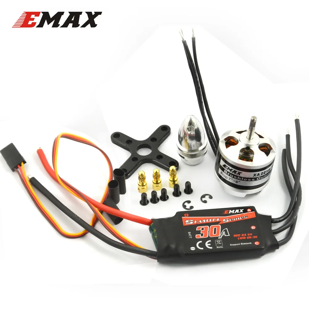Двигатель EMAX набор ESC 30A Simonk Скорость Contrller и XA2212 бесщеточный двигатель с