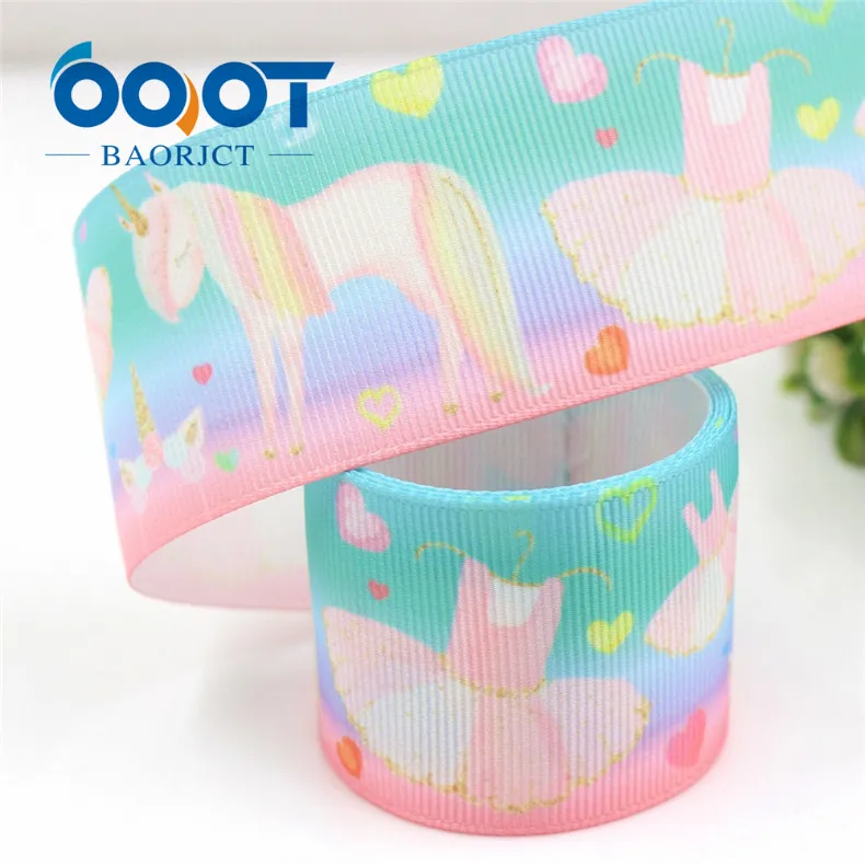 OOOT BAORJCT G-18821-998, 38 мм 10 ярдов мультфильм ленты термотрансферные печатные grosgrain DIY упаковочный материал для подарков - Цвет: G-18821-1002