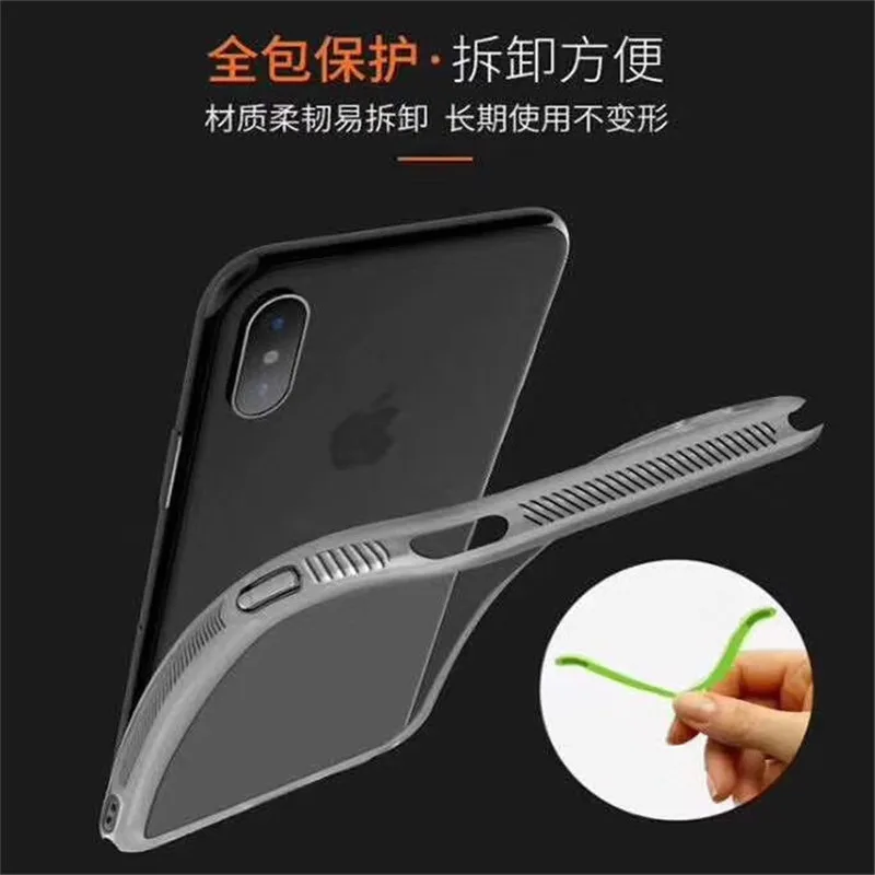 Cool Fashion Soft Phone Full Cover For Samsung GALAXY Note 8 S9 S8 Plus Double Colorful Edge Back Clear TPU TPE Case Fundas Capa |