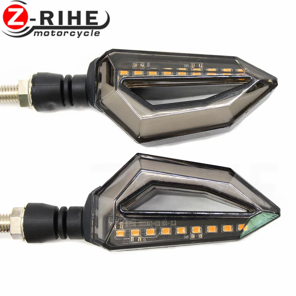 Универсальные поворотники для мотоциклов светодиодные мигающие огни Kawasaki yamaha