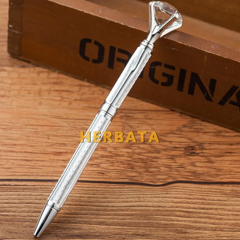 1 шт. новинка Хрустальная шариковая ручка модная для девочек 19 K большая