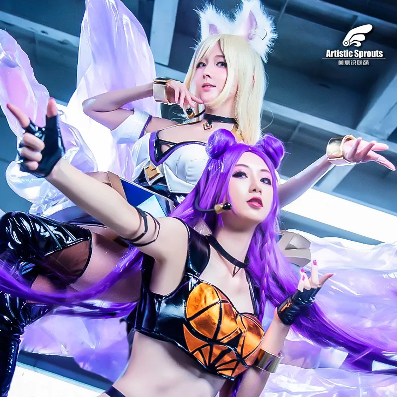

Костюм для косплея LOL K/DA дочери пустоты Ahri Kaisa Женская Группа Kaisa Униформа COS