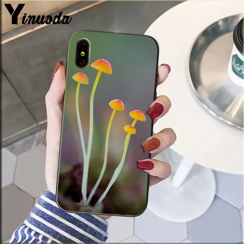 Yinuoda Симпатичные завод гриб корпус под плетенную сумку чехол для телефона Apple iPhone