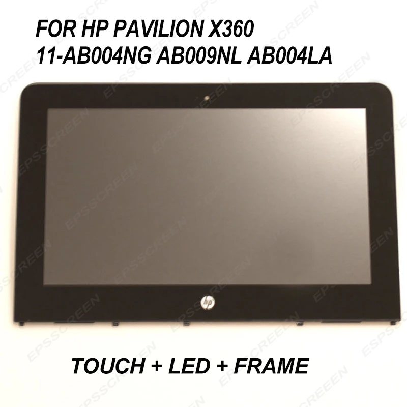 Для hp павильон x360Convertible 11-ab004ng ab009nl ab004la сенсорный экран панель Стекло планшета передний Датчик сборка TP+ светодиодный+ рамка