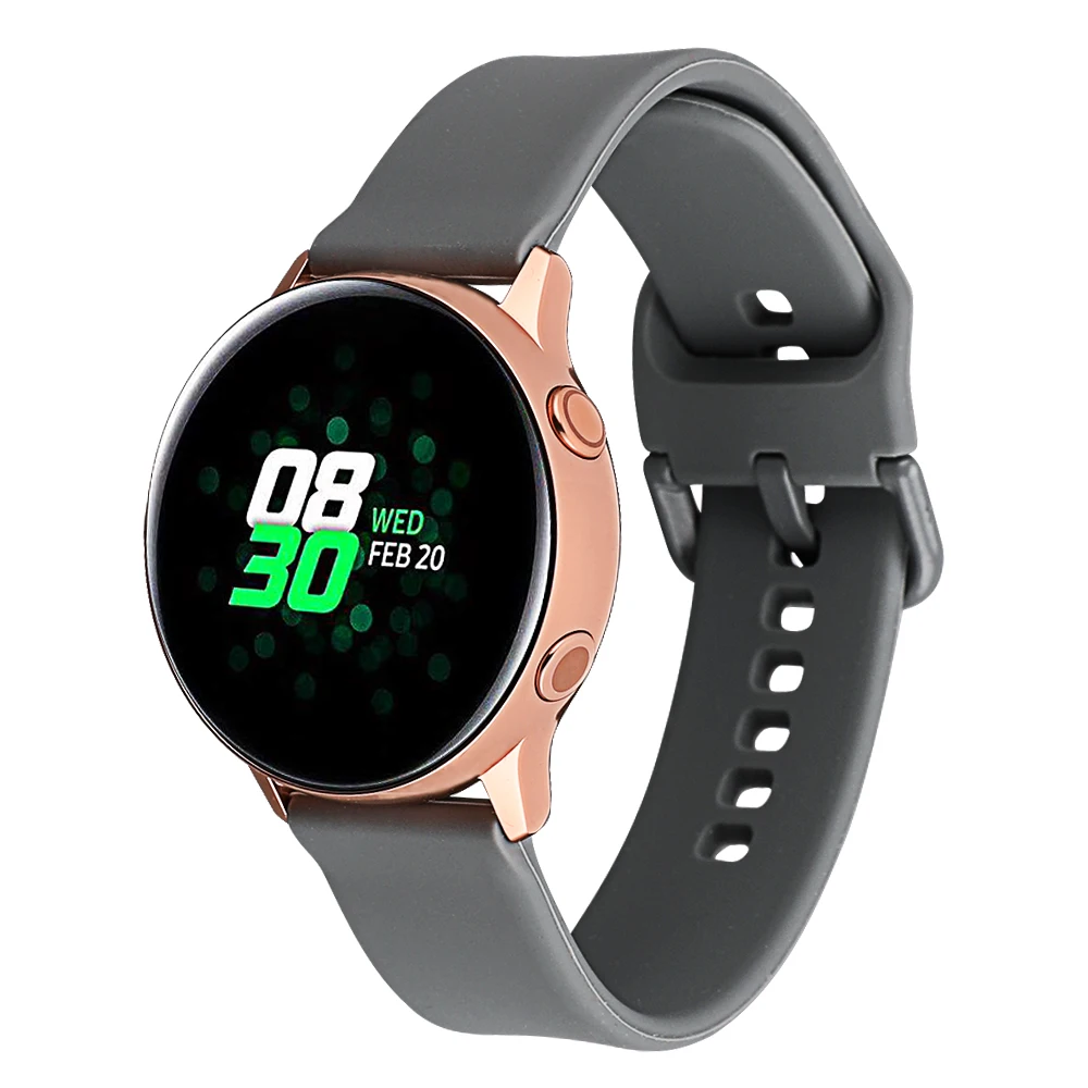 20 мм силиконовый ремешок для часов samsung Galaxy Watch 42 мм/gear Sport/Garmin Vivoactive 3/Vivoactive 3 Music/Forerunner 645 ремешок