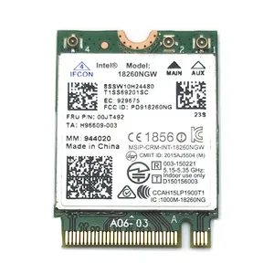 Для Intel Wireless-AC 18260AC 00JT492 M.2 802.11ac 867 Мбитс WiFi подходит для карты Bluetooth 4,1 для Lenovo X260 T460 T460S T460P