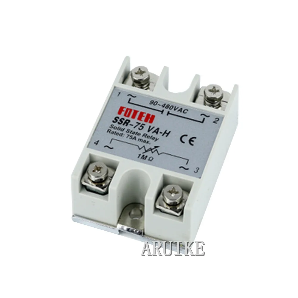 Твердотельное реле SSR 75VA H 40A фактически 500K ohm 4w до 90 480V AC регулятор сопротивления