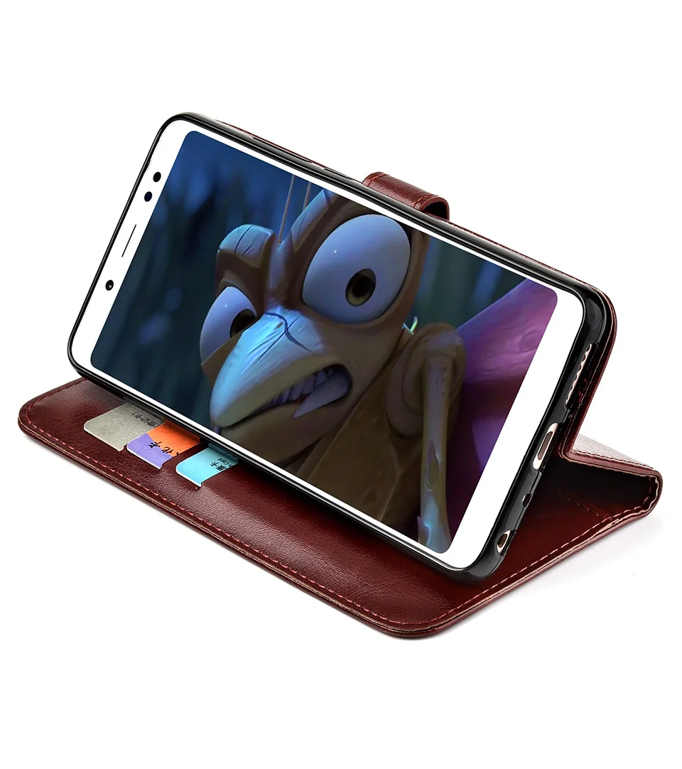 Роскошный чехол для Xiaomi Redmi 6A кожаный чехол-книжка 6 A телефона 5 45 дюйма | Мобильные