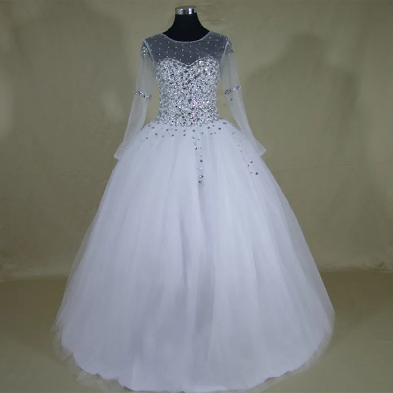 QQ Lover 2019 Новое перспективное свадебное платье с длинным рукавом стразы жемчуг