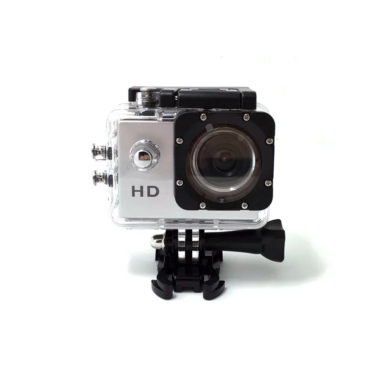 silver Оригинальная Спортивная камера HD 1080 P, 30 м, водонепроницаемая, 2,0 дюйма, экран, 4 K, Экшн-камера, запись воздушного движения, DV камера go extreme pro - Цвет: silver