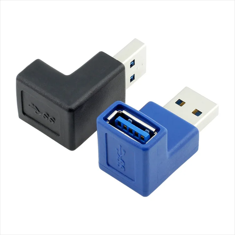 Переходник USB 3.0 Type A (штекер) под прямым углом 90 градусов | Электроника