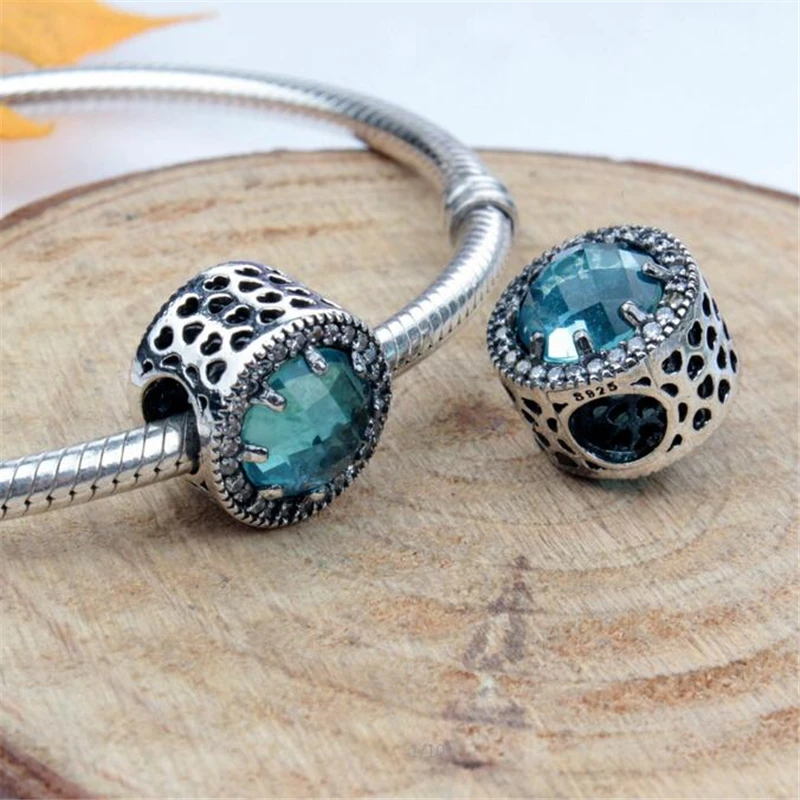 Чистого серебра 925 пробы серебро сердца Сердце Бусины Подходят оригинальный